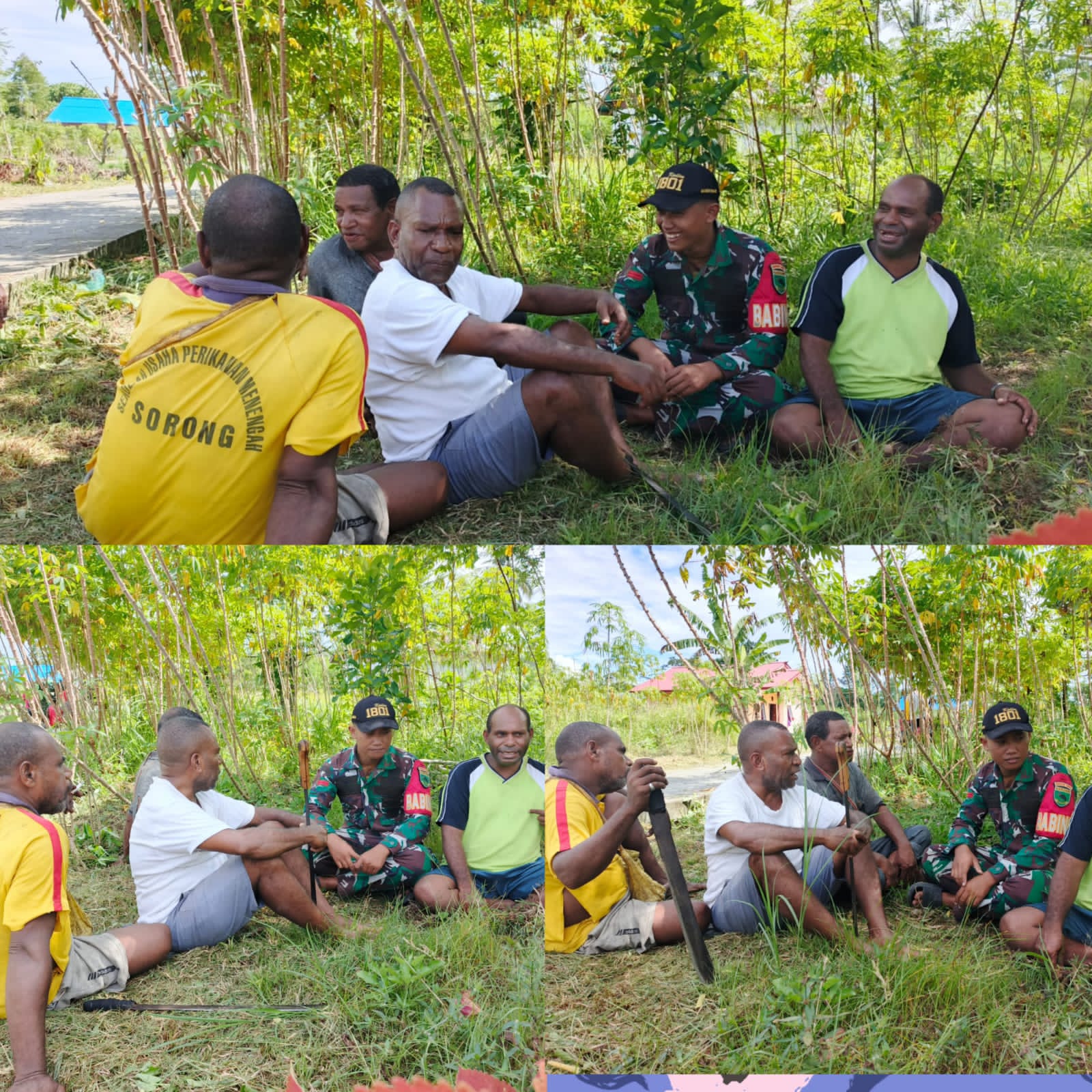 Jalin Komunikasi Dua Arah Dengan Warga, Satgas TMMD Ke-128 Kodim 1801/Manokwari Pererat Kebersamaan