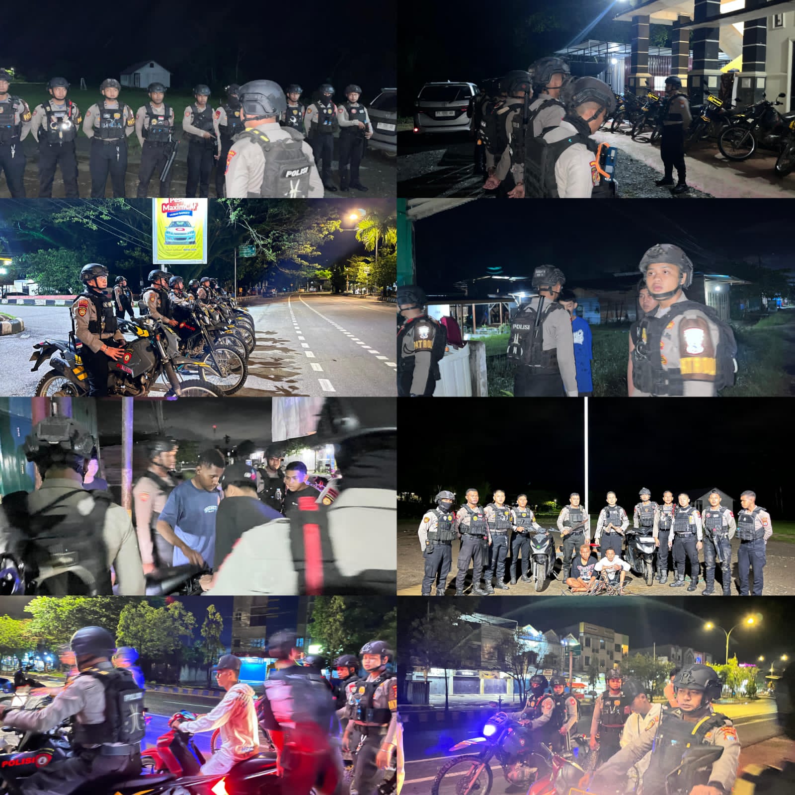 Tim Samapta Polda Papua Barat Daya Gagalkan Terduga Pencurian Kabel dan Amankan Pelaku Motor Tanpa Dokumen