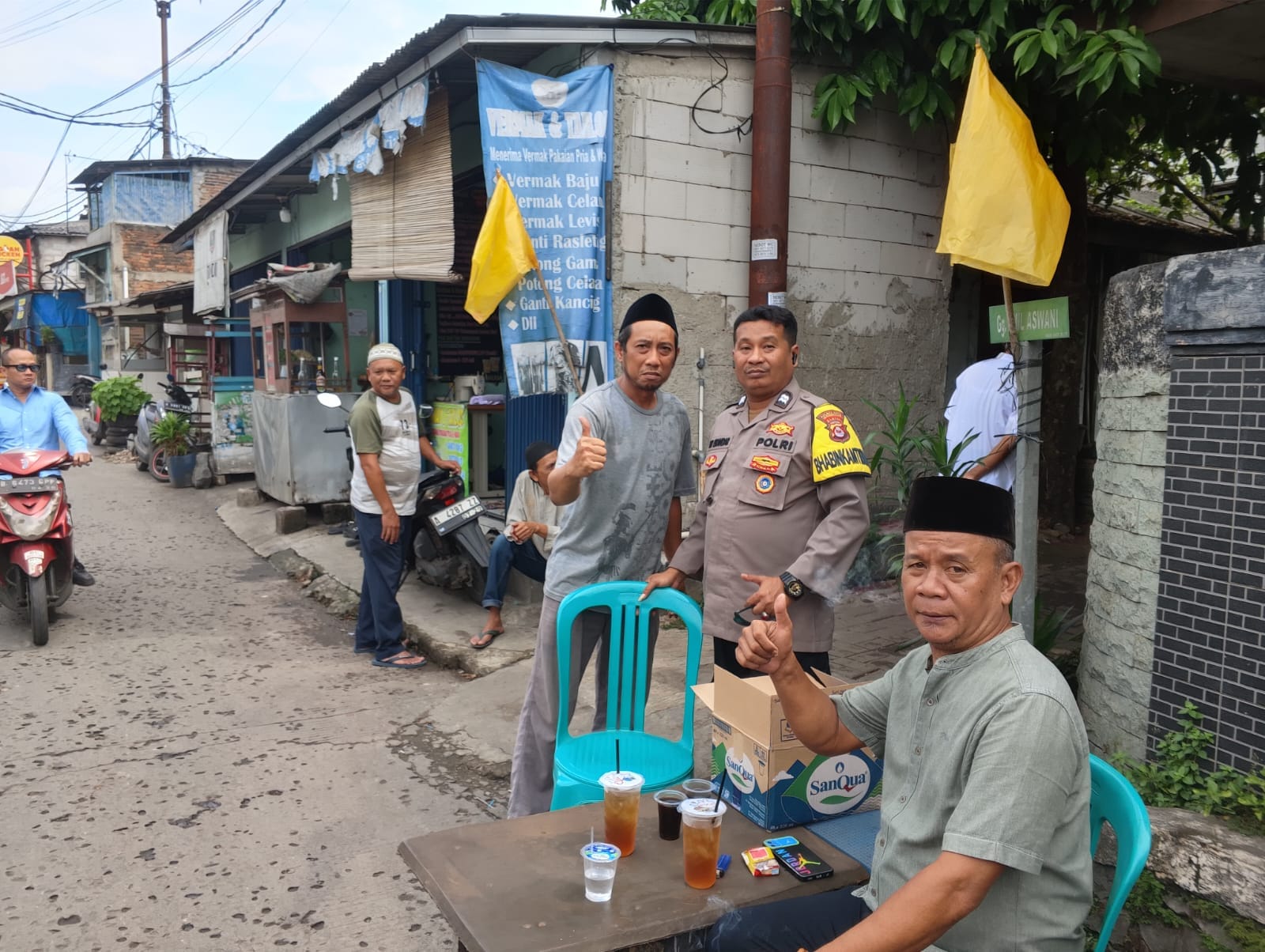 Bhabinkamtibmas Polsek Cikupa Laksanakan Sambang Duka Warga Desa Bitung Jaya
