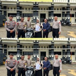 Wujud Pelayanan Nyata: Ditsamapta Polda PBD, Respon Cepat dan Berhasil Temukan Motor Hilang ke Pemilik