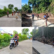 Pengecoran Jalan TMMD Ke-128 Kodim 1801/Manokwari Rampung, Warga Langsung Nikmati Hasilnya