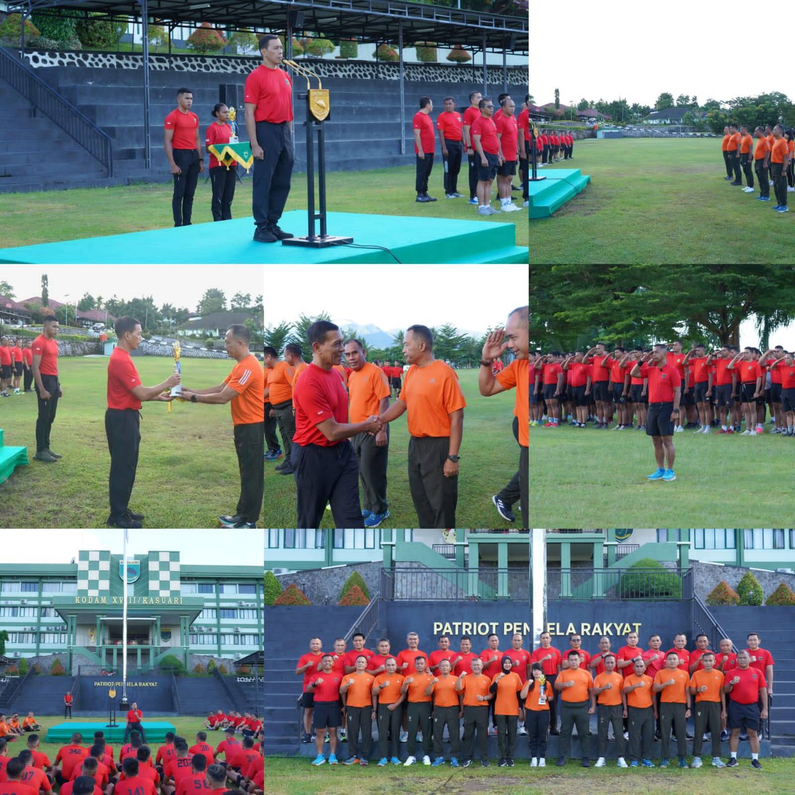 Kontingen Tenis Kodam XVIII/Kasuari Persembahkan Prestasi, Pangdam Apresiasi semangat Juang tim Kontingen Tenis Kodam XVIII/Kasuari Persembahkan Prestasi, Pangdam Apresiasi semangat Juang tim
