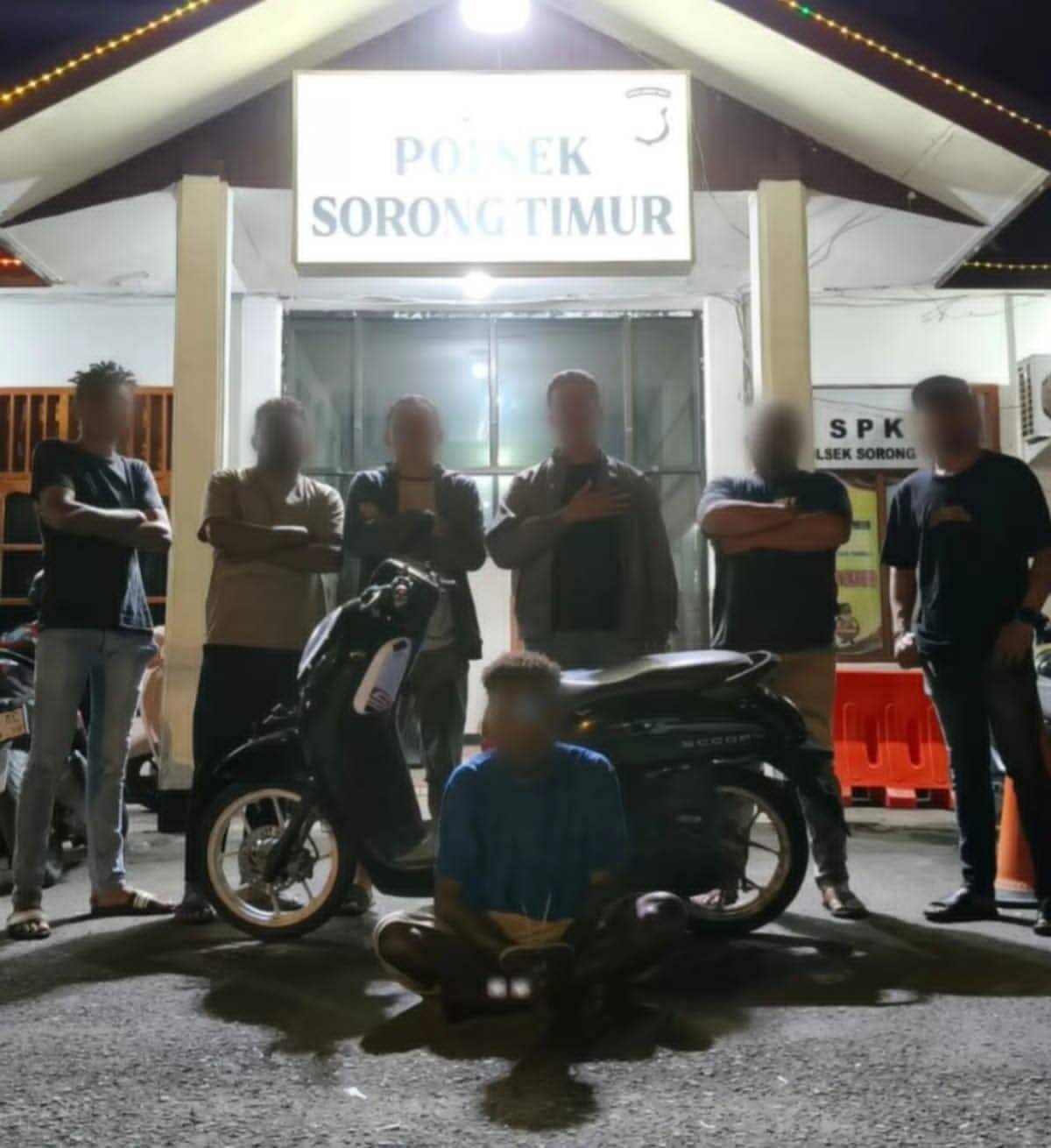 Polsek Sorong Timur Berhasil Ungkap Kasus Curanmor, Pelaku Ditangkap Berkat Koordinasi Lintas Satuan