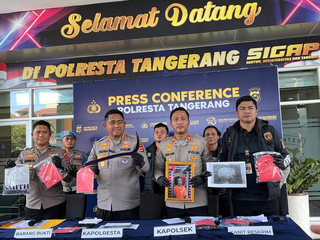 Satreskrim Polresta Tangerang Ungkap Kasus Tawuran Remaja, Pelaku Ditangkap