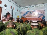 Pengabdian dan Iman Berjalan Seiring, Satgas Gobang VIII Yonif 2 Marinir Sholat Idul Adha di Medan Operasi