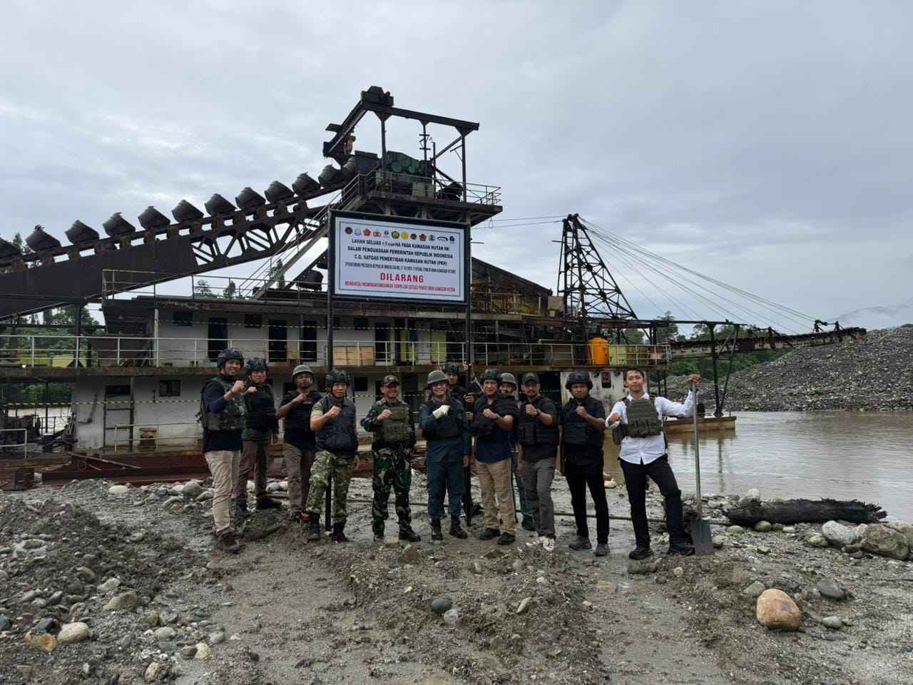 TNI Dukung Penertiban PETI di Wilayah Papua Tengah