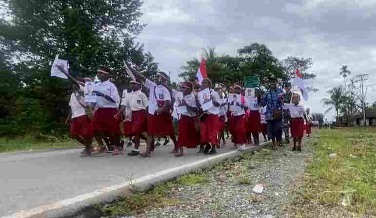 Kegiatan Peringati Hari Lahir Pancasila, Membuat Tawa dan Senyum Kebahagiaan Anak-Anak Papua Kembali Pecah