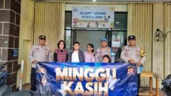 Polsek Cikupa Amankan Ibadah Minggu Kasih, Wujudkan Rasa Aman bagi Jemaat Kristiani