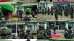Kobarkan Nasionalisme di Medan Operasi, Satgas Yonif 2 Marinir Bersama Kodim 1703/Deiyai Gelar Upacara Hari Lahir Pancasila