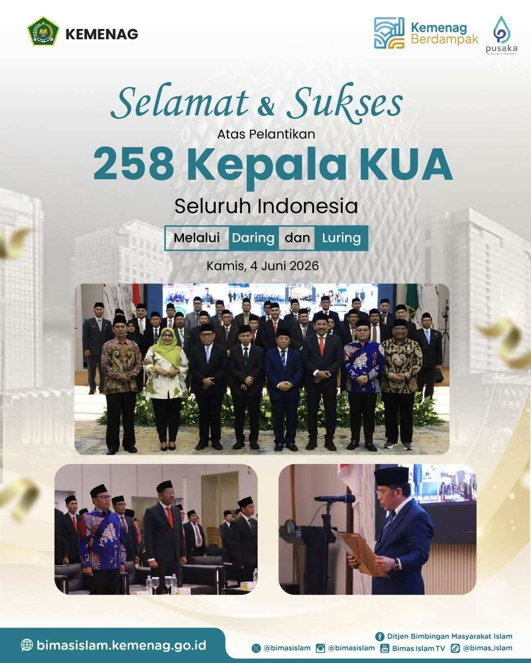 Sejarah Baru KUA: 15 Perempuan Penyuluh Agama Resmi Menjadi Kepala