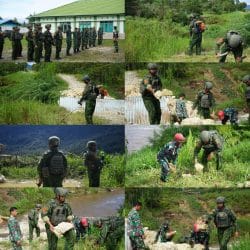 Prajurit Satgas Yonif 2 Marinir Bersama Kodim 1703/Deiyai Bersinergi Bangun Harapan Warga Melalui Jembatan Garuda Prajurit Satgas Yonif 2 Marinir Bersama Kodim 1703/Deiyai Bersinergi Bangun Harapan Warga Melalui Jembatan Garuda