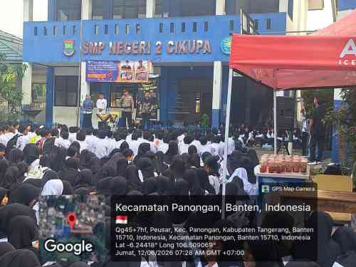 Kanit Binmas Polsek Cikupa Berikan Penyuluhan Bahaya Tawuran dan Bullying di SMP Negeri 2 Cikupa Kanit Binmas Polsek Cikupa Berikan Penyuluhan Bahaya Tawuran dan Bullying di SMP Negeri 2 Cikupa