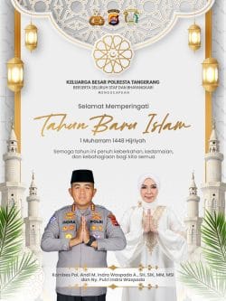 Tahun Baru Islam 1 Muharam, Kapolresta Tangerang Ajak Masyarakat Tebar Kebaikan dan Bersama Jaga Kamtibmas Tahun Baru Islam 1 Muharam, Kapolresta Tangerang Ajak Masyarakat Tebar Kebaikan dan Bersama Jaga Kamtibmas