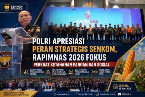 Rapimnas Senkom 2026 Fokus Kawal Program Ketahanan Pangan dan Kamtibmas Berkelanjutan