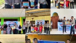 Ditlantas Polda PBD Salurkan Bantuan Sembako ke Panti Asuhan dan Warga Kokoda Sambut HUT Bhayangkara ke-80