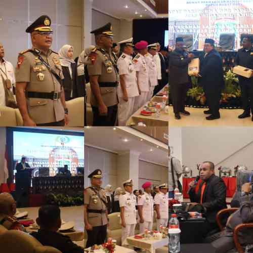 Wakapolda Papua Barat Daya Hadiri Rapat Paripurna Penyerahan LHP LKPD Provinsi Papua Barat Daya