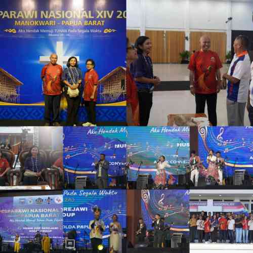 Meriahkan Pesparawi Nasional XIV 2026, Ketua Persit KCK Daerah XVIII/Kasuari dan Prajurit Kodam Kasuari Tebar Semangat Kebersamaan Meriahkan Pesparawi Nasional XIV 2026, Ketua Persit KCK Daerah XVIII/Kasuari dan Prajurit Kodam Kasuari Tebar Semangat Kebersamaan