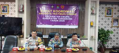IPTU Mahdi Hadiri Rakor Satlinmas Kecamatan Cikupa, Perkuat Sinergi Jaga Kamtibmas