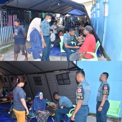Kodaeral XIV, Respon Cepat Bantu Korban Kebakaran di Komplek Klademak II Pantai Sorong