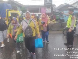 IPTU Udi Muhdi Hadir di Tengah Kepadatan, Arus Lalu Lintas Cikupa Tetap Lancar
