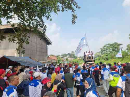 Said Iqbal Hadir di PT Molex Ayus, Polsek Cikupa Kawal Aksi Buruh Tetap Aman dan Kondusif