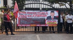 Aksi Aliansi Anti Korupsi Indonesia di Kemenag Jakpus Soroti Dugaan Penyimpangan Anggaran di Maluku Utara
