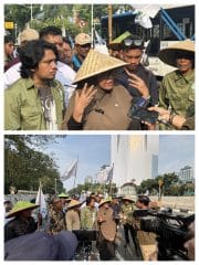 Massa KNARA Gelar Aksi di BSI Tower, Tuntut Reforma Agraria dan Cabut Izin Lahan Bermasalah