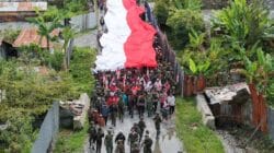 Kodim 1714/PJ, Polri Bersama Pemda Gelar Kirab Merah Putih: Bersatu Dalam Keberagaman, Berdaulat Dalam Persatuan Menjaga NKRI Harga Mati