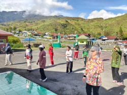 Kodim 1714/Puncak Jaya Laksanakan Kegiatan Jumat Sehat