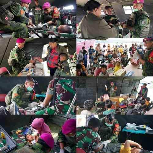 Hadir untuk Rakyat, Satgas Yonif 2 Marinir dan Kodim 1703/Deiyai Gelar Khitanan Massal di Waghete