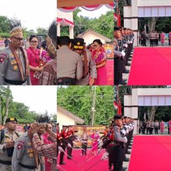 Prosesi Adat dan Pedang Pora Warnai Penyambutan Kapolda PBD Brigjen Pol. Yulius Audie Sonny Latuheru