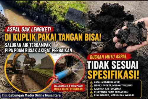 Aspal Baru Diduga Tak Bertahan Lama, Proyek Jalan Nasional Pasuruan–Probolinggo (Lingkar Utara) Disorot