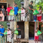 Satgas TMMD Ke-129 Kodim 1807/Sorsel Bagikan 100 Paket Sembako dan Nutrisi, Wujud Nyata Kepedulian Cegah Stunting