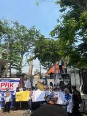 FSPMI Sidoarjo Demo Disnaker, Desak PHK di PT Sari Murni Jaya Dibatalkan dan Hak Pekerja Dipenuhi