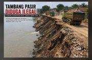 Tambang Pasir Diduga Ilegal di Simorejo Beroperasi Dekat Tanggul Rawan Jebol