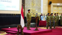 Irjen TNI Pimpin Laporan Korps Kenaikan Pangkat 105 Pati TNI