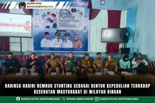 Babinsa Hadiri Rembuk Stunting Sebagai Bentuk Kepedulian Terhadap Kesehatan Masyarakat Di Wilayah Binaan Babinsa Hadiri Rembuk Stunting Sebagai Bentuk Kepedulian Terhadap Kesehatan Masyarakat Di Wilayah Binaan