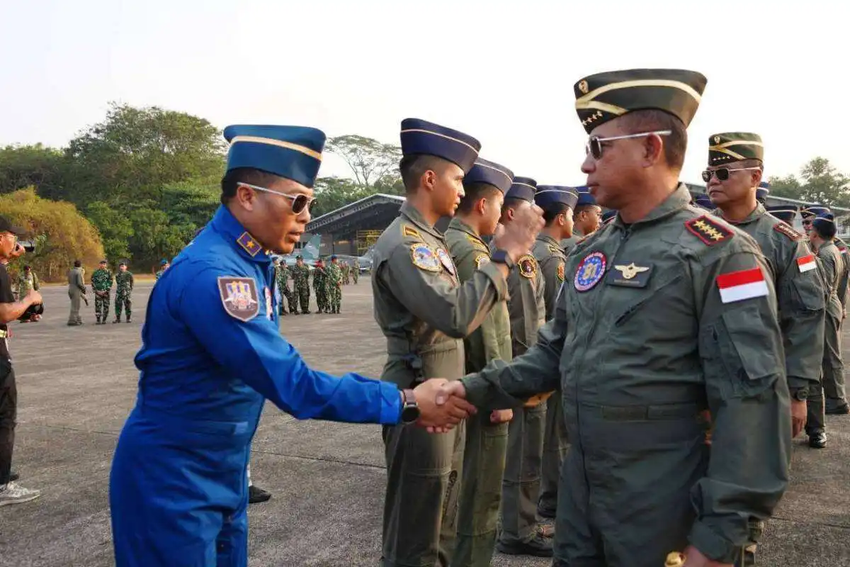 Panglima TNI Tinjau Kesiapan Alutsista Demo Udara HUT Ke-81 RI