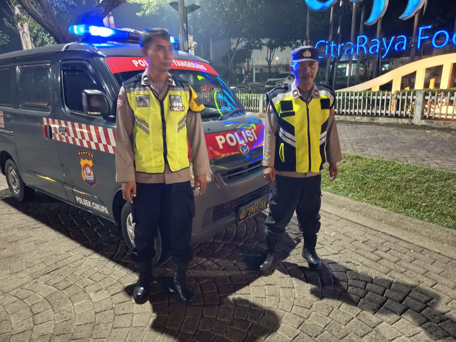 IPDA Andhika Pimpin Patroli Ops Cipkon KRYD, Polsek Cikupa Antisipasi Gangguan Kamtibmas di Sejumlah Titik Rawan