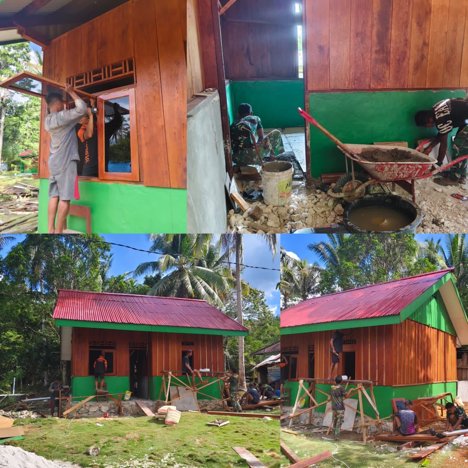 Rumah Type 36 TMMD Ke-129 Kodim 1807/Sorsel Hampir Rampung, Wujud Nyata Kepedulian TNI Tingkatkan Kesejahteraan Warga Rumah Type 36 TMMD Ke-129 Kodim 1807/Sorsel Hampir Rampung, Wujud Nyata Kepedulian TNI Tingkatkan Kesejahteraan Warga