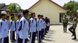 Menyemai Disiplin di Pelosok Desa: Kala Satgas TMMD 129 Bojonegoro Latih Karakter Siswa SMPN Satu Atap Kesongo