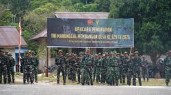 Penutupan TMMD Ke-129 TA 2026 di Kampung Sesor Resmi Ditutup Danrem 181/PVT