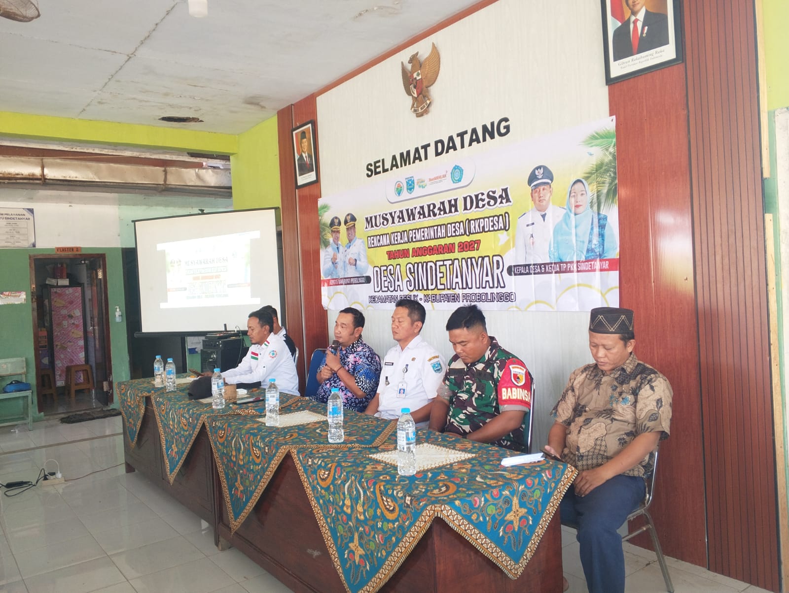 Kawal Pembangunan Wilayah, Koramil Besuk Hadiri Musyawarah Desa Penyusunan RKPDES