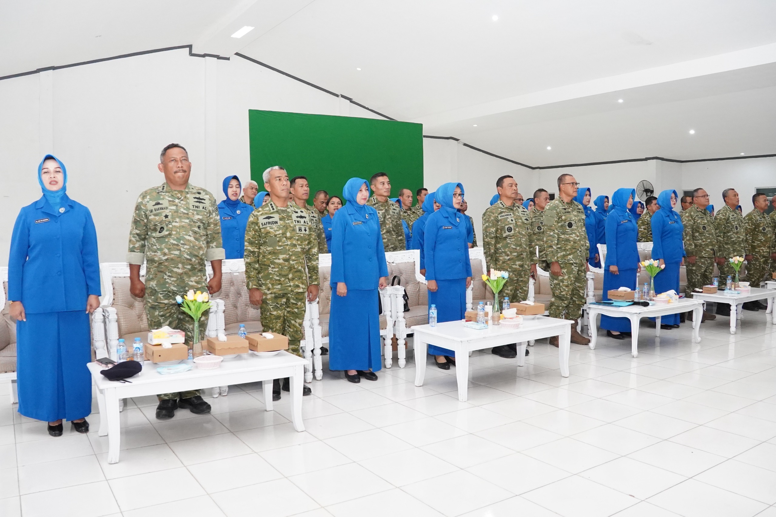 Secara Virtual Jalasenastri Kodaeral XIV Sorong Ikuti Pengarahan Pangkoarmada RI