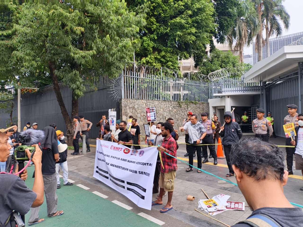 Peringati 15 Agustus 1962, Aliansi Aktivis Papua Sampaikan 10 Tuntutan di Kedubes Belanda
