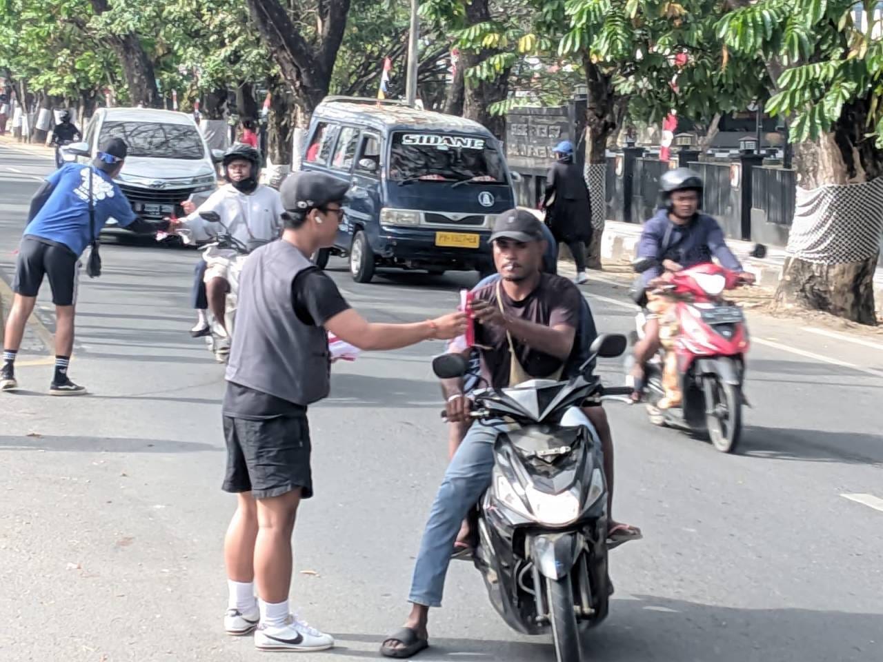 Polda Papua Barat Daya Bersama Komunitas Sepeda Senang-senang dan UMKM Kota Sorong Semarakkan HUT Ke-81 RI