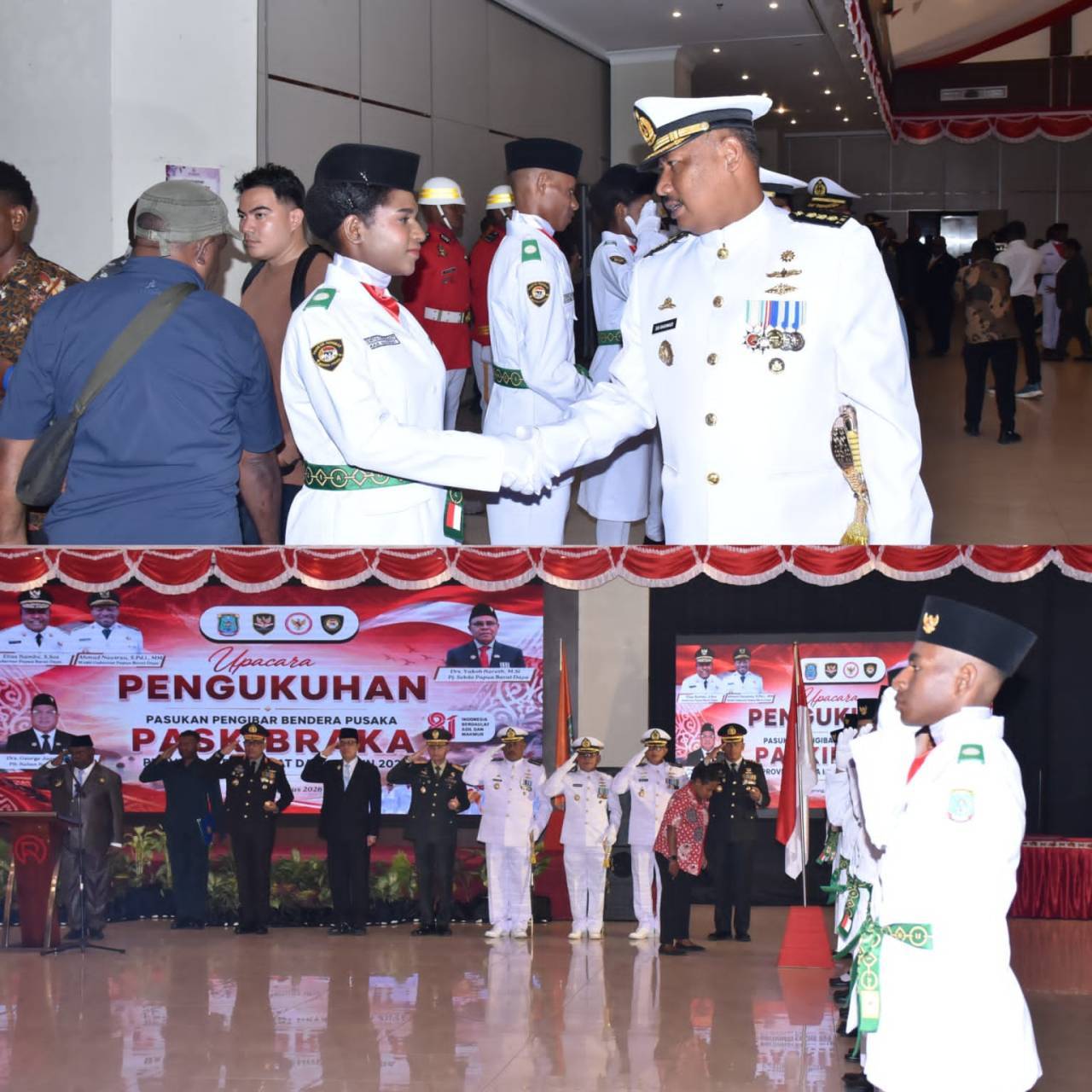 Kodaeral XIV Hadiri Pengukuhan Paskibraka Tingkat Provinsi Papua Barat Daya Kodaeral XIV Hadiri Pengukuhan Paskibraka Tingkat Provinsi Papua Barat Daya