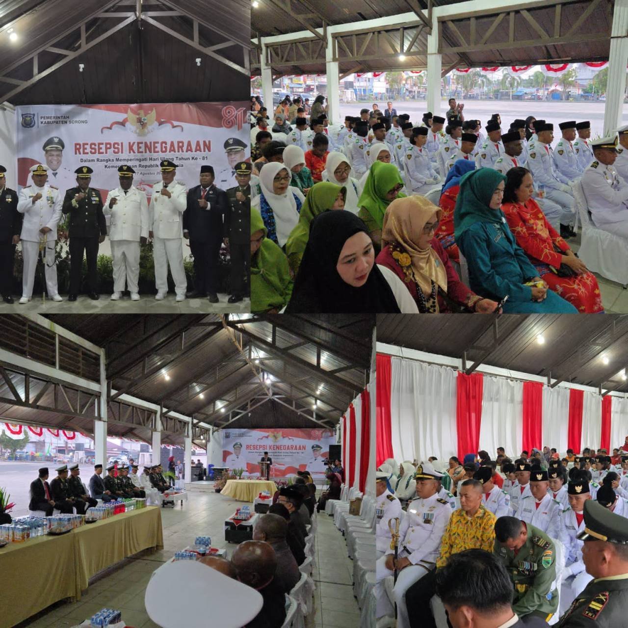 Koarmada III Hadiri Resepsi Kenegaraan HUT Ke-81 Kemerdekaan RI di Kabupaten Sorong Koarmada III Hadiri Resepsi Kenegaraan HUT Ke-81 Kemerdekaan RI di Kabupaten Sorong