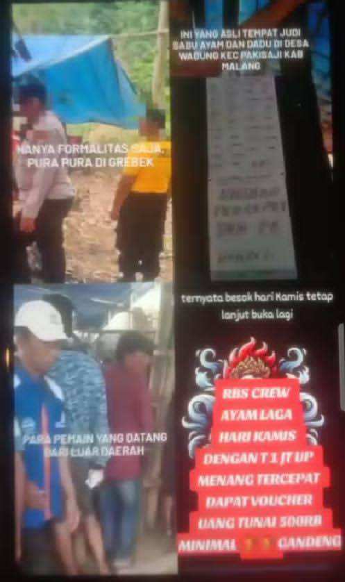 Aktivitas Judi Kembali Bebas, Warga Minta Aparat Tak Tutup Mata