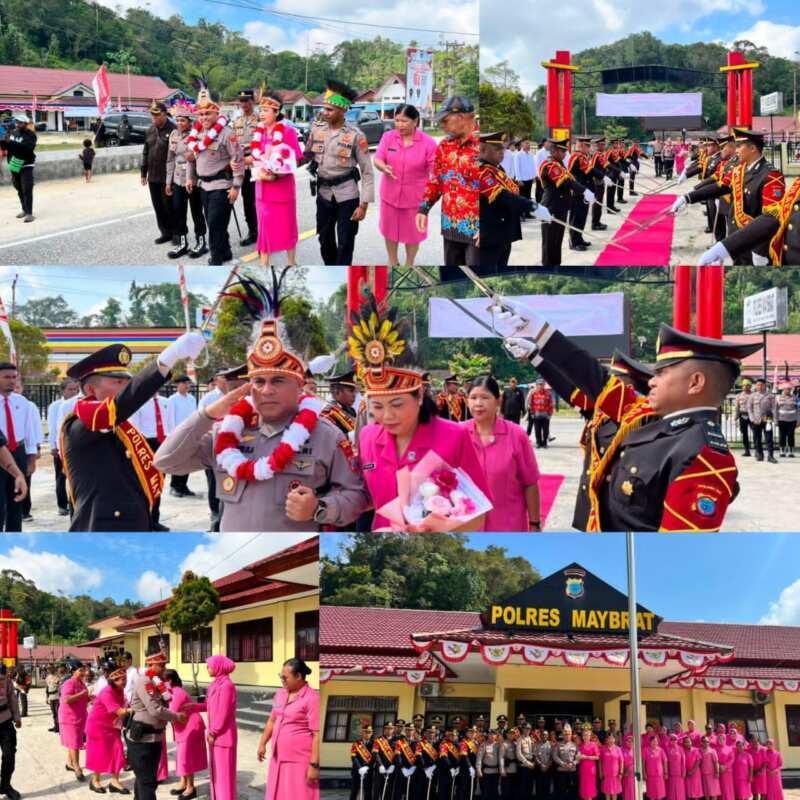 Polres Maybrat Gelar Tradisi Penyambutan Kapolres Baru AKBP Jandry Denny Sairlela Polres Maybrat Gelar Tradisi Penyambutan Kapolres Baru AKBP Jandry Denny Sairlela
